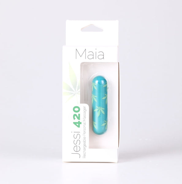 Maia Toys 420 Series JESSI USB Rechargeable Super Charged Mini Bullet - Emerald - Extreme Toyz Singapore - https://extremetoyz.com.sg - Sex Toys and Lingerie Online Store - Bondage Gear / Vibrators / Electrosex Toys / Wireless Remote Control Vibes / Sexy Lingerie and Role Play / BDSM / Dungeon Furnitures / Dildos and Strap Ons &nbsp;/ Anal and Prostate Massagers / Anal Douche and Cleaning Aide / Delay Sprays and Gels / Lubricants and more...