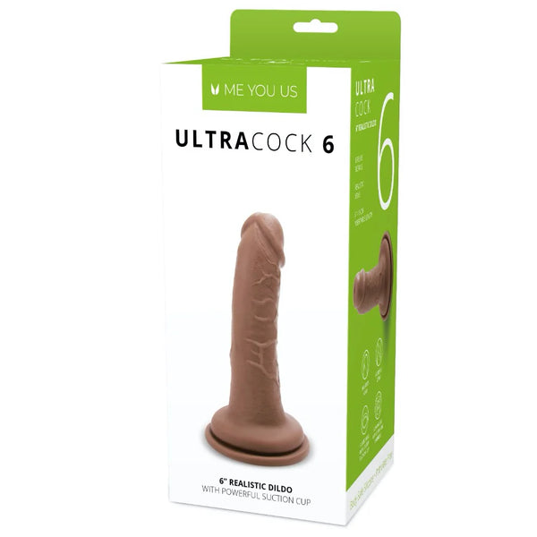 Ultra Cock 6" Realistic Dildo - Brown