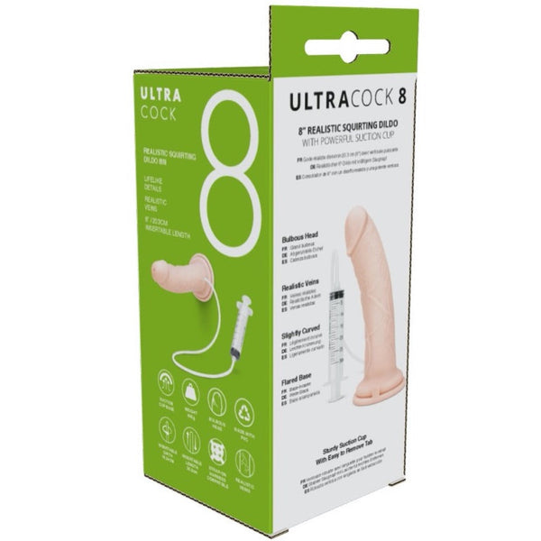 Me You Us Ultra Cock Realistic Squirting 8" Dildo - Extreme Toyz Singapore - https://extremetoyz.com.sg - Sex Toys and Lingerie Online Store - Bondage Gear / Vibrators / Electrosex Toys / Wireless Remote Control Vibes / Sexy Lingerie and Role Play / BDSM / Dungeon Furnitures / Dildos and Strap Ons  / Anal and Prostate Massagers / Anal Douche and Cleaning Aide / Delay Sprays and Gels / Lubricants and more...