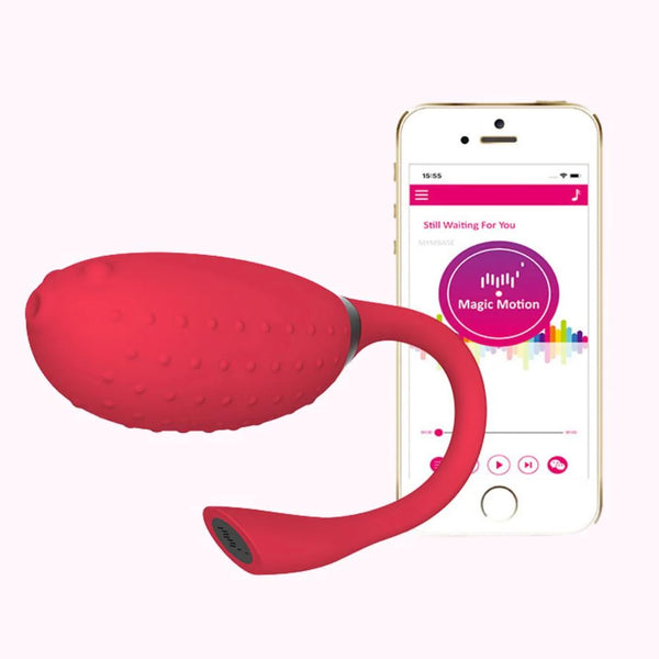 Magic Fugu Smart Wearable App Controlled Vibrator - Red