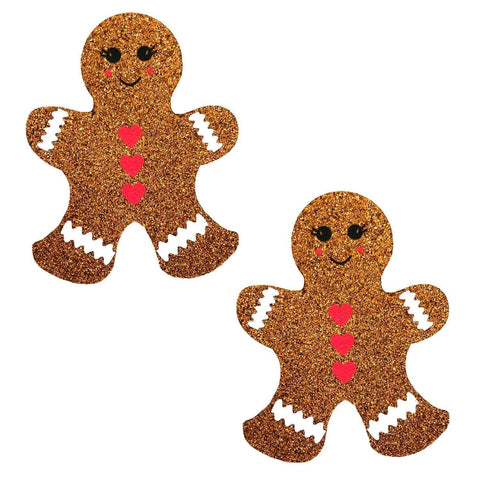 Neva Nude Glitter Gingerbread Man Nipple Cover Pasties - Extreme Toyz Singapore - https://extremetoyz.com.sg - Sex Toys and Lingerie Online Store - Bondage Gear / Vibrators / Electrosex Toys / Wireless Remote Control Vibes / Sexy Lingerie and Role Play / BDSM / Dungeon Furnitures / Dildos and Strap Ons &nbsp;/ Anal and Prostate Massagers / Anal Douche and Cleaning Aide / Delay Sprays and Gels / Lubricants and more...