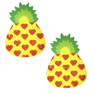 Neva Nude Pina Colada Glitter Pineapple Nipple Cover Pasties - Extreme Toyz Singapore - https://extremetoyz.com.sg - Sex Toys and Lingerie Online Store - Bondage Gear / Vibrators / Electrosex Toys / Wireless Remote Control Vibes / Sexy Lingerie and Role Play / BDSM / Dungeon Furnitures / Dildos and Strap Ons &nbsp;/ Anal and Prostate Massagers / Anal Douche and Cleaning Aide / Delay Sprays and Gels / Lubricants and more...