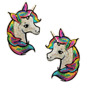 Neva Nude Sequin Unicorn Nifty Nipztix Nipple Cover Pasties - Extreme Toyz Singapore - https://extremetoyz.com.sg - Sex Toys and Lingerie Online Store - Bondage Gear / Vibrators / Electrosex Toys / Wireless Remote Control Vibes / Sexy Lingerie and Role Play / BDSM / Dungeon Furnitures / Dildos and Strap Ons &nbsp;/ Anal and Prostate Massagers / Anal Douche and Cleaning Aide / Delay Sprays and Gels / Lubricants and more...