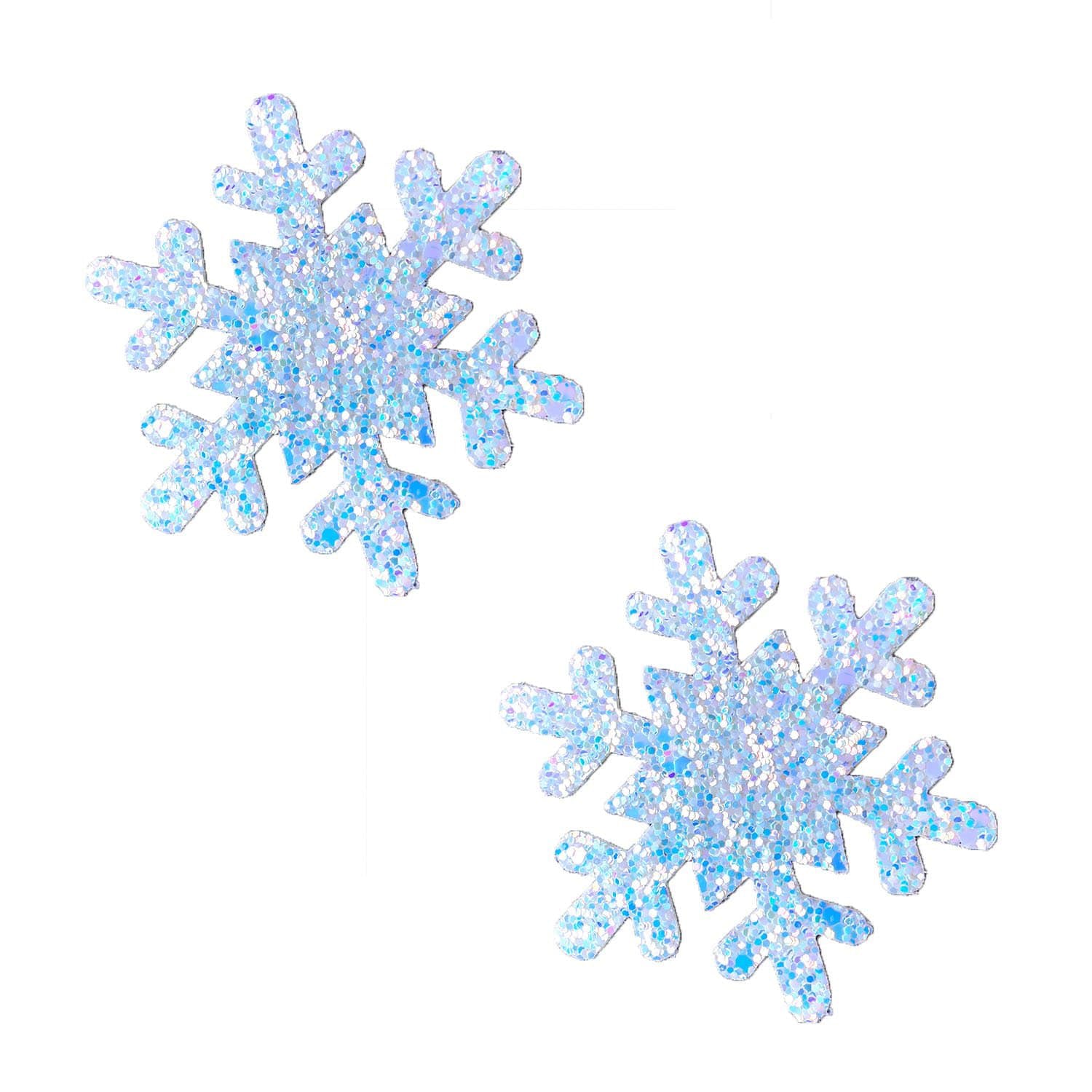 Neva Nude Super Sparkle White Chunky Glitter Snowflake Nipple Cover Pasties - Extreme Toyz Singapore - https://extremetoyz.com.sg - Sex Toys and Lingerie Online Store - Bondage Gear / Vibrators / Electrosex Toys / Wireless Remote Control Vibes / Sexy Lingerie and Role Play / BDSM / Dungeon Furnitures / Dildos and Strap Ons &nbsp;/ Anal and Prostate Massagers / Anal Douche and Cleaning Aide / Delay Sprays and Gels / Lubricants and more...