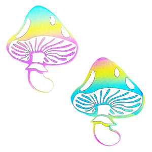 Neva Nude Rainbow Reflective Toadstool Nipple Cover Pasties - Extreme Toyz Singapore - https://extremetoyz.com.sg - Sex Toys and Lingerie Online Store - Bondage Gear / Vibrators / Electrosex Toys / Wireless Remote Control Vibes / Sexy Lingerie and Role Play / BDSM / Dungeon Furnitures / Dildos and Strap Ons &nbsp;/ Anal and Prostate Massagers / Anal Douche and Cleaning Aide / Delay Sprays and Gels / Lubricants and more...