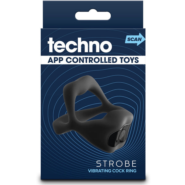 Techno Strobe App Controlled Vibrating Cock Ring