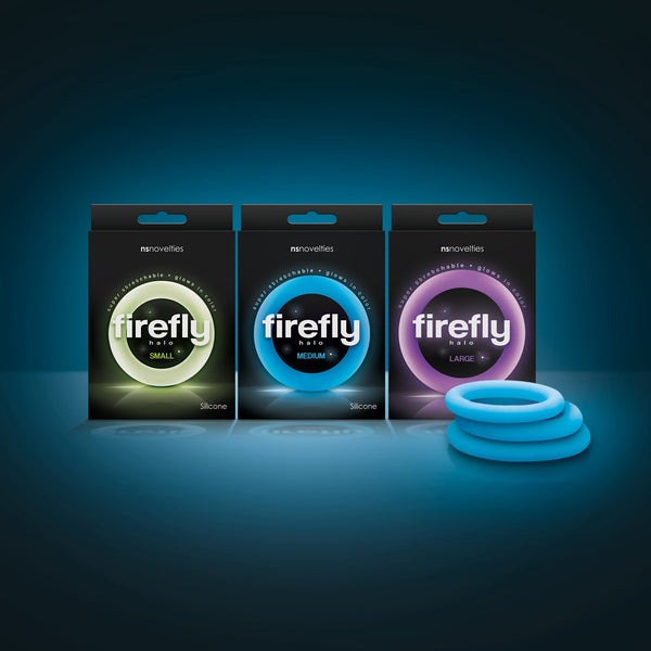 Firefly Glow-In-The-Dark Clear Halo Ring - Medium