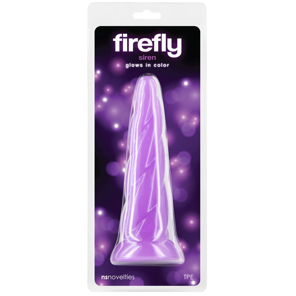 Firefly Glow-In-The-Dark Siren Dildo - Purple