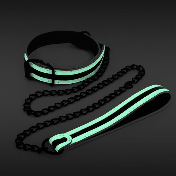 NS Novelties GLO Bondage Glow-In-The-Dark Collar and Leash - Extreme Toyz Singapore - https://extremetoyz.com.sg - Sex Toys and Lingerie Online Store - Bondage Gear / Vibrators / Electrosex Toys / Wireless Remote Control Vibes / Sexy Lingerie and Role Play / BDSM / Dungeon Furnitures / Dildos and Strap Ons &nbsp;/ Anal and Prostate Massagers / Anal Douche and Cleaning Aide / Delay Sprays and Gels / Lubricants and more...