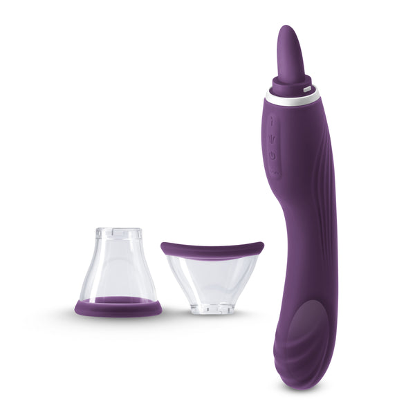 INYA Triple Delight Rechargeable Clitoral Stimulator with Suction Cups