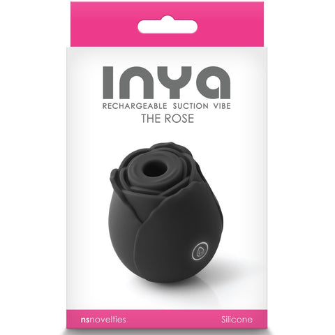 INYA The Rose Rechargeable Clitoral Suction Vibe - Black