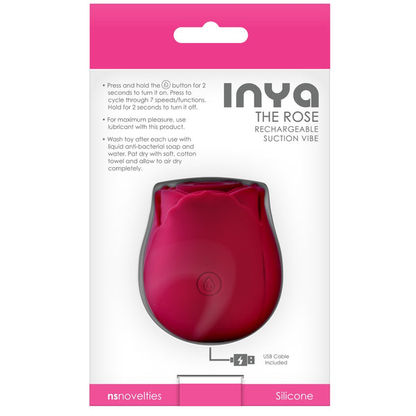 NS Novelties INYA The Rose Rechargeable Clitoral Suction Vibe - Extreme Toyz Singapore - https://extremetoyz.com.sg - Sex Toys and Lingerie Online Store - Bondage Gear / Vibrators / Electrosex Toys / Wireless Remote Control Vibes / Sexy Lingerie and Role Play / BDSM / Dungeon Furnitures / Dildos and Strap Ons  / Anal and Prostate Massagers / Anal Douche and Cleaning Aide / Delay Sprays and Gels / Lubricants and more...