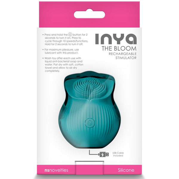 INYA The Bloom Rechargeable Clitoral Stimulator - Teal