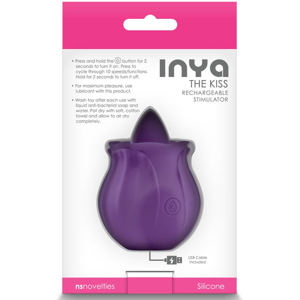 INYA The Kiss Rechargeable Tongue Vibe - Purple