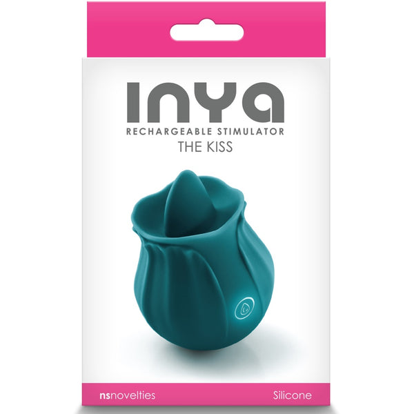 INYA The Kiss Rechargeable Tongue Vibe - Dark Teal