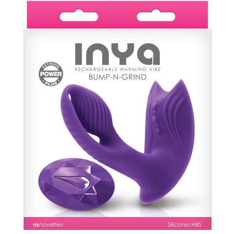 INYA Bump-N-Grind Remote Control Vibrating & Warming Rechargeable G-Spot and Clitoral Vibrator