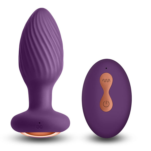 INYA Alpine Remote Controlled Rechargeable Gyrating Plug - Purple
