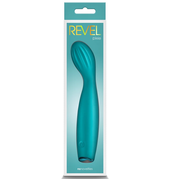 NS Novelties Revel Pixie Rechargeable G-Spot Vibrator - Teal - Extreme Toyz Singapore - https://extremetoyz.com.sg - Sex Toys and Lingerie Online Store - Bondage Gear / Vibrators / Electrosex Toys / Wireless Remote Control Vibes / Sexy Lingerie and Role Play / BDSM / Dungeon Furnitures / Dildos and Strap Ons &nbsp;/ Anal and Prostate Massagers / Anal Douche and Cleaning Aide / Delay Sprays and Gels / Lubricants and more...