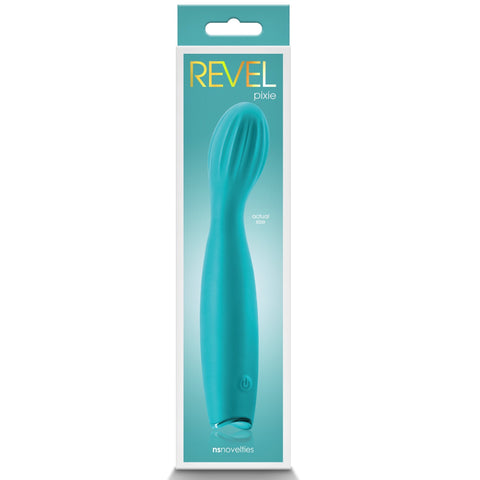 NS Novelties Revel Pixie Rechargeable G-Spot Vibrator - Teal - Extreme Toyz Singapore - https://extremetoyz.com.sg - Sex Toys and Lingerie Online Store - Bondage Gear / Vibrators / Electrosex Toys / Wireless Remote Control Vibes / Sexy Lingerie and Role Play / BDSM / Dungeon Furnitures / Dildos and Strap Ons &nbsp;/ Anal and Prostate Massagers / Anal Douche and Cleaning Aide / Delay Sprays and Gels / Lubricants and more...