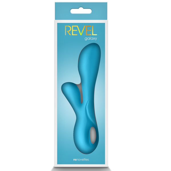 NS Novelties Revel Galaxy Rechargeable Rabbit Vibrator - Blue - Extreme Toyz Singapore - https://extremetoyz.com.sg - Sex Toys and Lingerie Online Store - Bondage Gear / Vibrators / Electrosex Toys / Wireless Remote Control Vibes / Sexy Lingerie and Role Play / BDSM / Dungeon Furnitures / Dildos and Strap Ons &nbsp;/ Anal and Prostate Massagers / Anal Douche and Cleaning Aide / Delay Sprays and Gels / Lubricants and more...