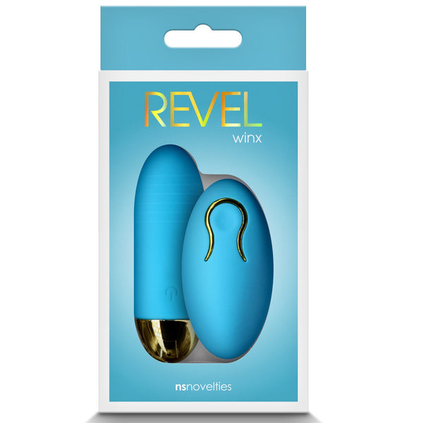 NS Novelties Revel Winx Remote Control Rechargeable Bullet Vibrator - Blue - Extreme Toyz Singapore - https://extremetoyz.com.sg - Sex Toys and Lingerie Online Store - Bondage Gear / Vibrators / Electrosex Toys / Wireless Remote Control Vibes / Sexy Lingerie and Role Play / BDSM / Dungeon Furnitures / Dildos and Strap Ons &nbsp;/ Anal and Prostate Massagers / Anal Douche and Cleaning Aide / Delay Sprays and Gels / Lubricants and more...