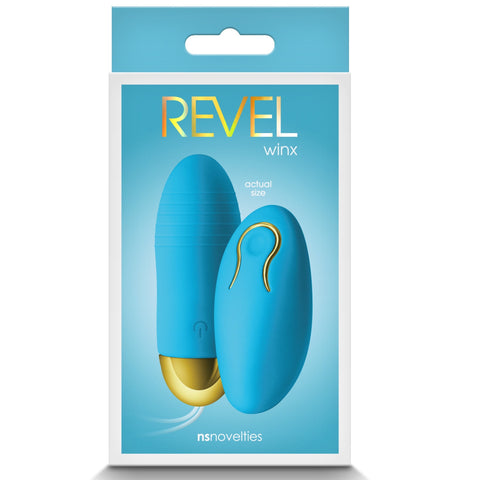 NS Novelties Revel Winx Remote Control Rechargeable Bullet Vibrator - Blue - Extreme Toyz Singapore - https://extremetoyz.com.sg - Sex Toys and Lingerie Online Store - Bondage Gear / Vibrators / Electrosex Toys / Wireless Remote Control Vibes / Sexy Lingerie and Role Play / BDSM / Dungeon Furnitures / Dildos and Strap Ons &nbsp;/ Anal and Prostate Massagers / Anal Douche and Cleaning Aide / Delay Sprays and Gels / Lubricants and more...