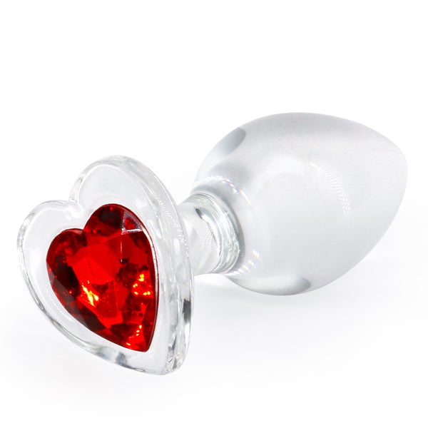 NS Novelties Crystal Desires Glass Heart Butt Plug - Medium - Extreme Toyz Singapore - https://extremetoyz.com.sg - Sex Toys and Lingerie Online Store - Bondage Gear / Vibrators / Electrosex Toys / Wireless Remote Control Vibes / Sexy Lingerie and Role Play / BDSM / Dungeon Furnitures / Dildos and Strap Ons  / Anal and Prostate Massagers / Anal Douche and Cleaning Aide / Delay Sprays and Gels / Lubricants and more...