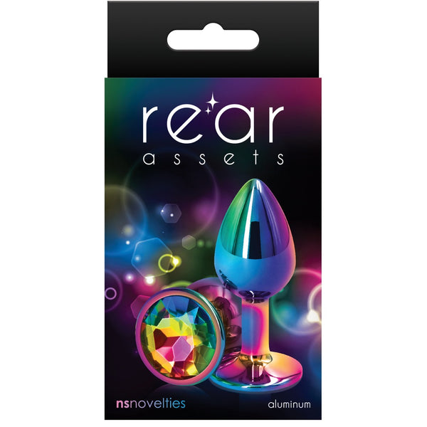 Rear Assets Rainbow Aluminum Butt Plug - Small