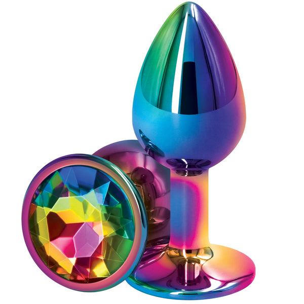 Rear Assets Rainbow Aluminum Butt Plug - Small