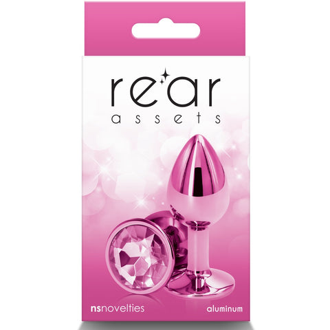 Rear Assets Pink Aluminum Butt Plug - Small