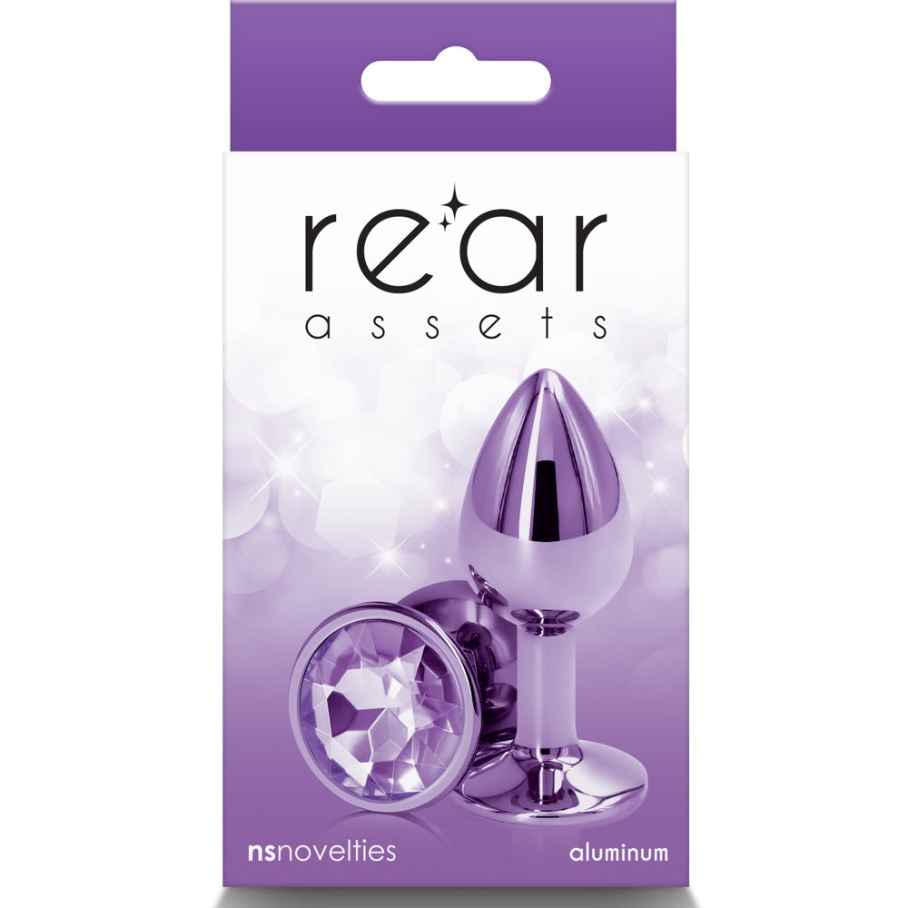 Rear Assets Purple Aluminum Butt Plug - Small