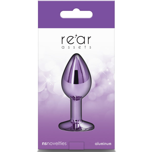 Rear Assets Purple Aluminum Butt Plug - Small