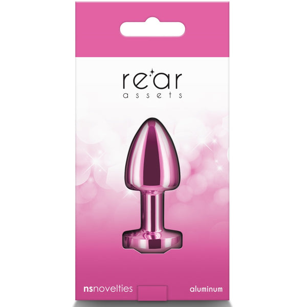 Rear Assets Pink Aluminum Butt Plug - Petite