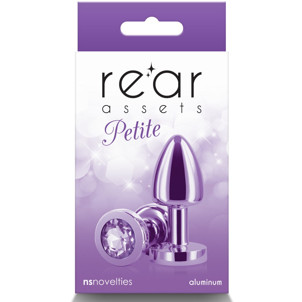 Rear Assets Purple Aluminum Butt Plug - Petite