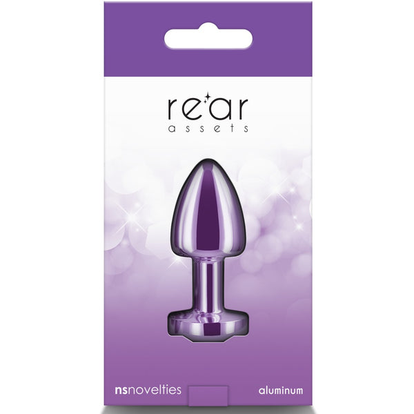 Rear Assets Purple Aluminum Butt Plug - Petite