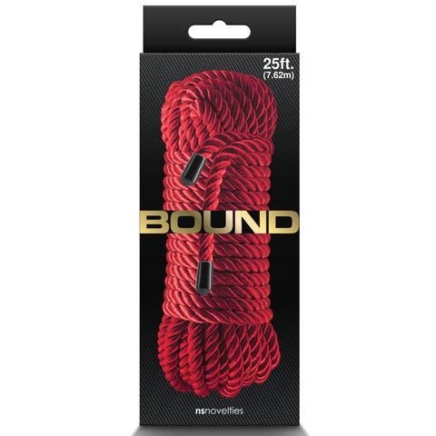 NS Novelties Bound 25 ft Rope - Red - Extreme Toyz Singapore - https://extremetoyz.com.sg - Sex Toys and Lingerie Online Store - Bondage Gear / Vibrators / Electrosex Toys / Wireless Remote Control Vibes / Sexy Lingerie and Role Play / BDSM / Dungeon Furnitures / Dildos and Strap Ons &nbsp;/ Anal and Prostate Massagers / Anal Douche and Cleaning Aide / Delay Sprays and Gels / Lubricants and more...