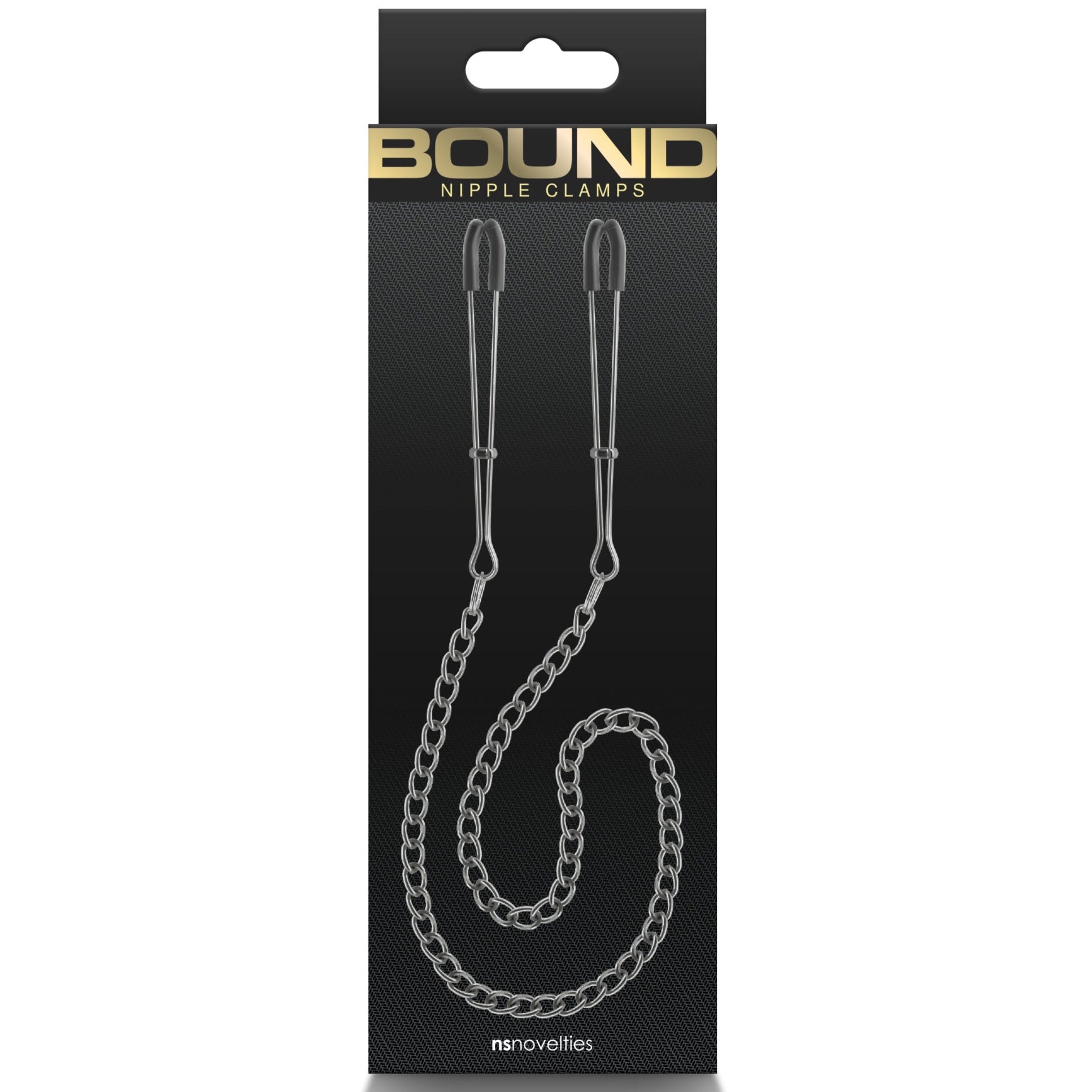 NS Novelties Bound Nipple Clamps DC3 - Gunmetal  - Extreme Toyz Singapore - https://extremetoyz.com.sg - Sex Toys and Lingerie Online Store - Bondage Gear / Vibrators / Electrosex Toys / Wireless Remote Control Vibes / Sexy Lingerie and Role Play / BDSM / Dungeon Furnitures / Dildos and Strap Ons &nbsp;/ Anal and Prostate Massagers / Anal Douche and Cleaning Aide / Delay Sprays and Gels / Lubricants and more...