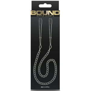 NS Novelties Bound Nipple Clamps DC3 - Gunmetal  - Extreme Toyz Singapore - https://extremetoyz.com.sg - Sex Toys and Lingerie Online Store - Bondage Gear / Vibrators / Electrosex Toys / Wireless Remote Control Vibes / Sexy Lingerie and Role Play / BDSM / Dungeon Furnitures / Dildos and Strap Ons &nbsp;/ Anal and Prostate Massagers / Anal Douche and Cleaning Aide / Delay Sprays and Gels / Lubricants and more...