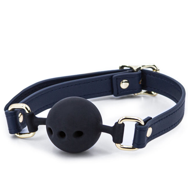 NS Novelties Bondage Couture Ball Gag - Blue - Extreme Toyz Singapore - https://extremetoyz.com.sg - Sex Toys and Lingerie Online Store - Bondage Gear / Vibrators / Electrosex Toys / Wireless Remote Control Vibes / Sexy Lingerie and Role Play / BDSM / Dungeon Furnitures / Dildos and Strap Ons &nbsp;/ Anal and Prostate Massagers / Anal Douche and Cleaning Aide / Delay Sprays and Gels / Lubricants and more...