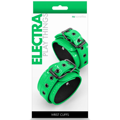 NS Novelties Electra Play Things Wrist Cuffs - Green - Extreme Toyz Singapore - https://extremetoyz.com.sg - Sex Toys and Lingerie Online Store - Bondage Gear / Vibrators / Electrosex Toys / Wireless Remote Control Vibes / Sexy Lingerie and Role Play / BDSM / Dungeon Furnitures / Dildos and Strap Ons &nbsp;/ Anal and Prostate Massagers / Anal Douche and Cleaning Aide / Delay Sprays and Gels / Lubricants and more...