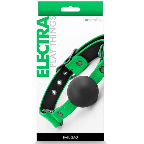NS Novelties Electra Play Things Ball Gag - Green - Extreme Toyz Singapore - https://extremetoyz.com.sg - Sex Toys and Lingerie Online Store - Bondage Gear / Vibrators / Electrosex Toys / Wireless Remote Control Vibes / Sexy Lingerie and Role Play / BDSM / Dungeon Furnitures / Dildos and Strap Ons &nbsp;/ Anal and Prostate Massagers / Anal Douche and Cleaning Aide / Delay Sprays and Gels / Lubricants and more...