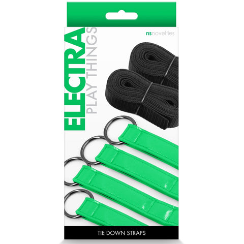 NS Novelties Electra Play Things Tie Down Straps - Green - Extreme Toyz Singapore - https://extremetoyz.com.sg - Sex Toys and Lingerie Online Store - Bondage Gear / Vibrators / Electrosex Toys / Wireless Remote Control Vibes / Sexy Lingerie and Role Play / BDSM / Dungeon Furnitures / Dildos and Strap Ons &nbsp;/ Anal and Prostate Massagers / Anal Douche and Cleaning Aide / Delay Sprays and Gels / Lubricants and more...