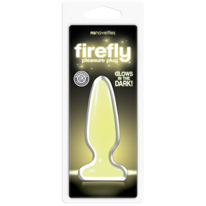 Firefly Glow-In-The-Dark Yellow Pleasure Plug - Small