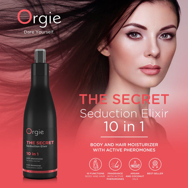 Orgie The Secret Seduction Elixir 10 in 1 Moisturizing Spray Lotion With Active Pheromones -200ml - Extreme Toyz Singapore - https://extremetoyz.com.sg - Sex Toys and Lingerie Online Store - Bondage Gear / Vibrators / Electrosex Toys / Wireless Remote Control Vibes / Sexy Lingerie and Role Play / BDSM / Dungeon Furnitures / Dildos and Strap Ons  / Anal and Prostate Massagers / Anal Douche and Cleaning Aide / Delay Sprays and Gels / Lubricants and more...