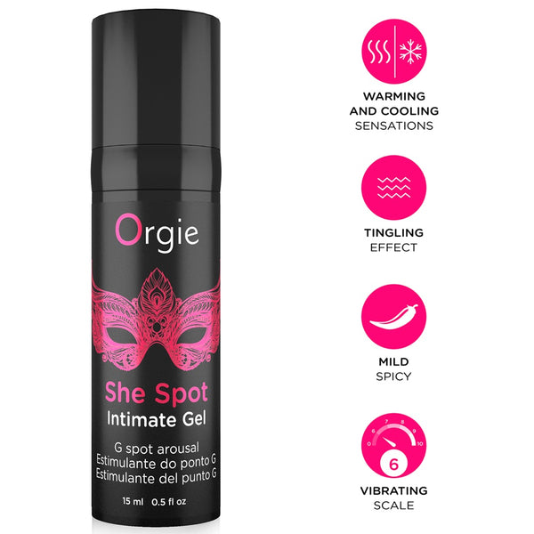 Orgie She Spot G-Spot Arousal Intimate Gel 15ml - Extreme Toyz Singapore - https://extremetoyz.com.sg - Sex Toys and Lingerie Online Store - Bondage Gear / Vibrators / Electrosex Toys / Wireless Remote Control Vibes / Sexy Lingerie and Role Play / BDSM / Dungeon Furnitures / Dildos and Strap Ons  / Anal and Prostate Massagers / Anal Douche and Cleaning Aide / Delay Sprays and Gels / Lubricants and more...