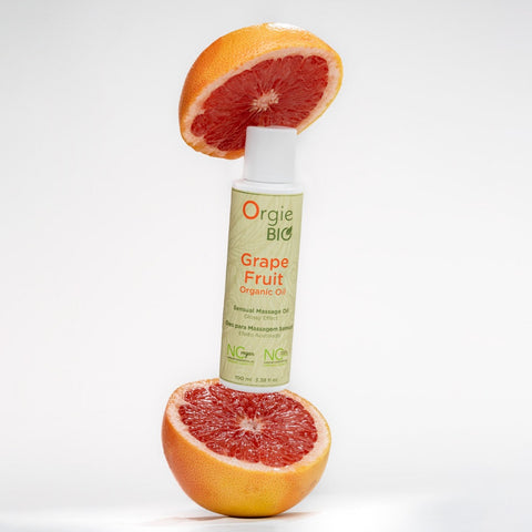 Orgie Bio Grape Fruit Organic Sensual Massage Oil - 100ml  - Extreme Toyz Singapore - https://extremetoyz.com.sg - Sex Toys and Lingerie Online Store - Bondage Gear / Vibrators / Electrosex Toys / Wireless Remote Control Vibes / Sexy Lingerie and Role Play / BDSM / Dungeon Furnitures / Dildos and Strap Ons  / Anal and Prostate Massagers / Anal Douche and Cleaning Aide / Delay Sprays and Gels / Lubricants and more...