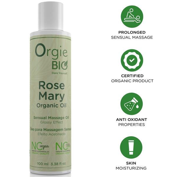 Orgie Rosemary Organic Sensual Massage Oil - 100ml - Extreme Toyz Singapore - https://extremetoyz.com.sg - Sex Toys and Lingerie Online Store - Bondage Gear / Vibrators / Electrosex Toys / Wireless Remote Control Vibes / Sexy Lingerie and Role Play / BDSM / Dungeon Furnitures / Dildos and Strap Ons / Anal and Prostate Massagers / Anal Douche and Cleaning Aide / Delay Sprays and Gels / Lubricants and more...