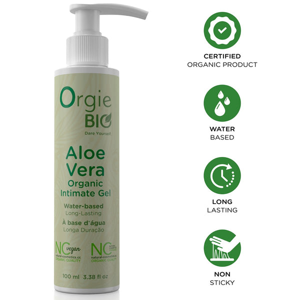 Orgie Bio Aloe Vera Organic Intimate Gel Water-Based Lubricant - 100ml - Extreme Toyz Singapore - https://extremetoyz.com.sg - Sex Toys and Lingerie Online Store - Bondage Gear / Vibrators / Electrosex Toys / Wireless Remote Control Vibes / Sexy Lingerie and Role Play / BDSM / Dungeon Furnitures / Dildos and Strap Ons  / Anal and Prostate Massagers / Anal Douche and Cleaning Aide / Delay Sprays and Gels / Lubricants and more...
