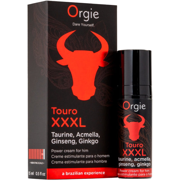 Orgie Touro XXXL Erection Enhancer Power Cream 15ml  - Extreme Toyz Singapore - https://extremetoyz.com.sg - Sex Toys and Lingerie Online Store - Bondage Gear / Vibrators / Electrosex Toys / Wireless Remote Control Vibes / Sexy Lingerie and Role Play / BDSM / Dungeon Furnitures / Dildos and Strap Ons  / Anal and Prostate Massagers / Anal Douche and Cleaning Aide / Delay Sprays and Gels / Lubricants and more...