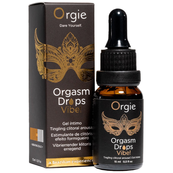 Orgie Orgasm Drops Vibe! Clitoral Intimate Gel 15ml - Extreme Toyz Singapore - https://extremetoyz.com.sg - Sex Toys and Lingerie Online Store - Bondage Gear / Vibrators / Electrosex Toys / Wireless Remote Control Vibes / Sexy Lingerie and Role Play / BDSM / Dungeon Furnitures / Dildos and Strap Ons  / Anal and Prostate Massagers / Anal Douche and Cleaning Aide / Delay Sprays and Gels / Lubricants and more...